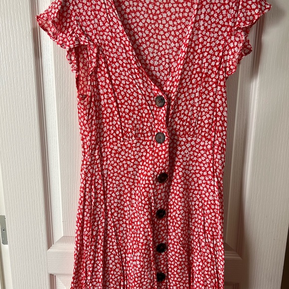 MINKPINK red floral dress - Size S - Picture 2 of 5